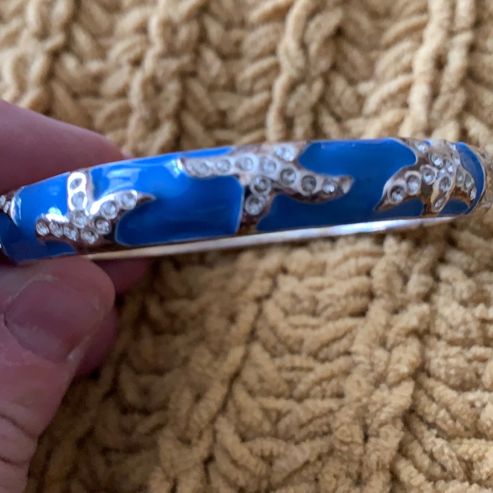 Hinged bangle bracelet